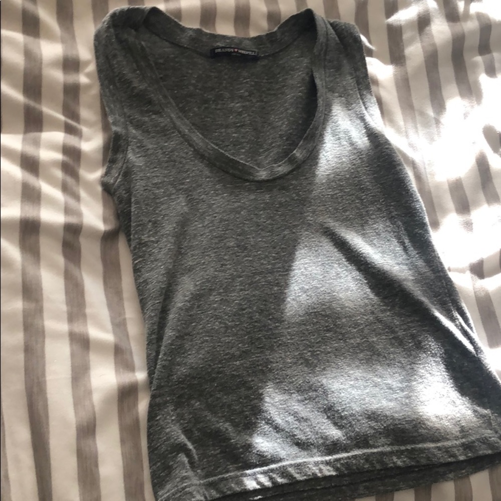 grey brandy melville rare crop top